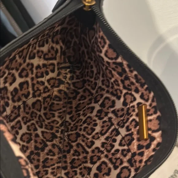 GUESS Black Women's Bag cheetah print liner quilted leather bag - Picture 8 of 8